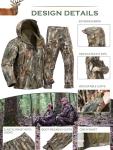 NEW VIEW Camo Hunting Clothes for Men,Quiet Warm Hunting Jacket and Pants,Water Resistant Hunting Suit for Deer Duck Bow Hunt