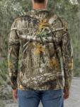 Realtree Men's 2 Pack Long Sleeve Performance Tees, Edge Camo, 4X