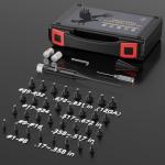 Bore Sight Laser Professional Green Laser Bore Sight Kit with 32 Adapters fit 0.17 to 12GA Calibers, Multiple Caliber Green Bright Bore Sighter Laser Powerful Support for All Gun, Rifle, Pistol