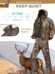 NEW VIEW Camo Hunting Clothes for Men,Quiet Warm Hunting Jacket and Pants,Water Resistant Hunting Suit for Deer Duck Bow Hunt