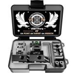 Visiofire 45 Degree Offset Iron Sights| Flip Up Fiber Optic Sights with Red Green Dots| Tool-Free Adjustable Back Up Canted Iron Sights Rapid Transition (45 Degree Offset Iron Sights)