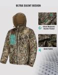UIIHUNT Hunting Clothes for Men with Face Mask, Silent Waterproof Camo Jacket & Pants, Warm Hunting Suit for Cold Weather (US, Alpha, Large, Regular, Regular, Dead Tree Camo)