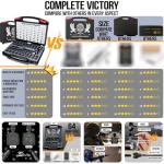 Visiofire USB Rechargeable Laser Bore Sight Kit : Green Laser Bore Sighter with 64 Upgraded Adapters fit 0.17 to 12 GA Calibers| Multi-Caliber Laser Bore Sighting Kit for All Gun| Powerful Boresighter