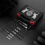 Visiofire USB Rechargeable Laser Bore Sight Kit : Green Laser Bore Sighter with 64 Upgraded Adapters fit 0.17 to 12 GA Calibers| Multi-Caliber Laser Bore Sighting Kit for All Gun| Powerful Boresighter