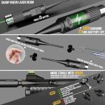 Visiofire USB Rechargeable Laser Bore Sight Kit : Green Laser Bore Sighter with 64 Upgraded Adapters fit 0.17 to 12 GA Calibers| Multi-Caliber Laser Bore Sighting Kit for All Gun| Powerful Boresighter