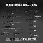 Visiofire USB Rechargeable Laser Bore Sight Kit : Green Laser Bore Sighter with 64 Upgraded Adapters fit 0.17 to 12 GA Calibers| Multi-Caliber Laser Bore Sighting Kit for All Gun| Powerful Boresighter