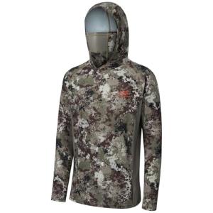 BASSDASH UPF 50+ Men’s Hunting Shirts with Mask Long Sleeve Camo Fishing Hoodie
