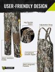 TIDEWE Hunting Bibs Heated with Battery, Insulated Fishing Bibs (Next Camo G2 Size XL)