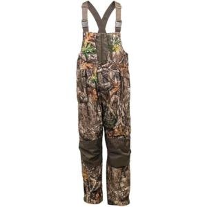 HOT SHOT Men’s Elite Camo Hunting Bib, Realtree Edge Camo, Waterproof, Insulated, Designed for All Day Use, Extra Large