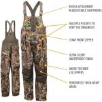 HOT SHOT Men’s Elite Camo Hunting Bib, Realtree Edge Camo, Waterproof, Insulated, Designed for All Day Use, Extra Large