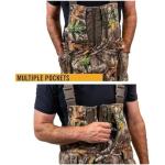 HOT SHOT Men’s Elite Camo Hunting Bib, Realtree Edge Camo, Waterproof, Insulated, Designed for All Day Use, Extra Large