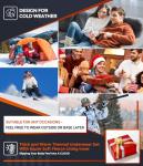 CL convallaria Thermal Underwear for Men, Winter Hunting Gear Sport Long Johns Base Layer Top and Bottom Set Midweight Army Green L