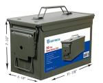Fortress 30 Caliber Metal Ammo Can, 30 Cal