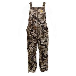 HOT SHOT Youth Insulated Camo Bib, Adjustable Height, Leg Zippers, Veil-Cervidae Camo - Designed for All Day Comfort, Large