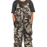 HOT SHOT Youth Insulated Camo Bib, Adjustable Height, Leg Zippers, Veil-Cervidae Camo - Designed for All Day Comfort, Large