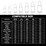 9mm Ammo Box Storage Case: Waterproof Ammo Case Organizer, Durable Ammunition Carrying Boxes for 9mm Luger, 9x19mm, .380ACP, .45, .22LR, .223, 5.56 Ammo Boxes for Can for Pistol Gun & Handgun Ammos