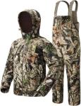 TIDEWE Hunting Clothes for Men, Silent Water Resistant Hunting Jackets and Bibs, Next Camo G2, L