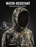 TIDEWE Hunting Clothes for Men, Silent Water Resistant Hunting Jackets and Bibs, Next Camo G2, L