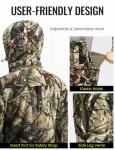 TIDEWE Hunting Clothes for Men, Silent Water Resistant Hunting Jackets and Bibs, Next Camo G2, L