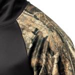 Realtree Men's Performance Raglan Colorblock Fleece Pullover Hoodie, Realtree Timber, Large