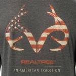Realtree Men's Short Sleeve Graphic Performance Tee, Moisture Wicking Lightweight T-Shirt for Hunting and Outdoor Lifestyle, Black/Half & Half, Large