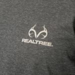 Realtree Men's Short Sleeve Graphic Performance Tee, Moisture Wicking Lightweight T-Shirt for Hunting and Outdoor Lifestyle, Black/Half & Half, Large