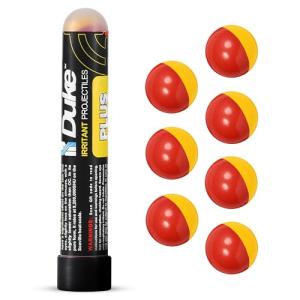 Duke Plus Non Lethal 68 Caliber Self Defense Balls - 68 Caliber Projectiles, 68 Cal Ammo, Pepper Spray Ammo, Non Lethal Ammo, Pepper Gas Spray Rounds, Pepperspray Projectiles- 5% PAVA - 7 Count