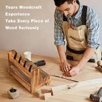 DGWJSU Pistol Rack Gun Safe, Real Wood Handgun Rack Holder for Gun Cabinet Accessories, Rustic Style Gun Rack Organizer for Nightstand, Gifts for Men