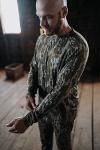 Muddy Outdoors Men's TRX Base Layer Shirt Mossy Oak Bottomland Large