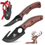 Purple Dragon Fixed Blade Outdoor Knives Set,High Carbon Steel Specialist and Precision Knife,Portable Field Utility Kit with Sheath Gift for Men