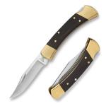 Buck 110 Folding Hunter Knife with Leather Sheath