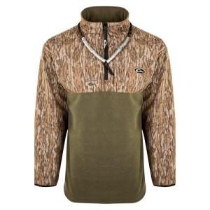 Drake Waterfowl Men's MST Quarter 1/4 Zip Refuge Eqwader Waterproof Windproof Breathable Resistant Outdoor Hunting Jacket