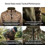 Drake Waterfowl Men's MST Quarter 1/4 Zip Refuge Eqwader Waterproof Windproof Breathable Resistant Outdoor Hunting Jacket