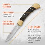 Buck 110 Folding Hunter Knife with Sheath