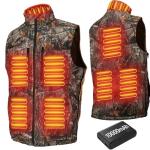 GVDV Heated Vest for Men for Hunting with Battery Pack,Camo Size Adjustable Heated Jacket, 8 Heating Zones, L-3XL