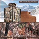 GVDV Heated Vest for Men for Hunting with Battery Pack,Camo Size Adjustable Heated Jacket, 8 Heating Zones, L-3XL
