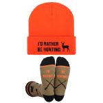 Hunting Gifts for Men, Funny Winter Hat Beanie Cap and Socks, Gifts for Men Him Boys Dad Boyfriend Husband Grandpa