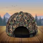 CleveFit Deer Skull Hunting Cap, 3D Print Camo Pattern Adjustable Baseball Hat, Lightweight Breathable Polyester Outdoor Cap with Sun Protection, Unisex Hunting Gift
