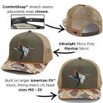 Paramount Outdoors Wood Duck Trucker Rope Cap Mesh Back Vintage Waterfowl Duck Hunting Cap in Olive Throwback Camo
