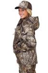 Realtree Women's APX Camo Water Resistant Insulated Parka – Unstoppable Cold Weather Hunting Jacket, Ultra-Quiet & Rugged | Size L