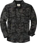 Legendary Whitetails Mens Flannel Shirt Long Sleeve Button Down 100% Cotton, Nocturnal Camo, LRG