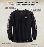 Legendary Whitetails Men's Non-Typical Series Long Sleeve T-Shirt Black Large