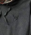 Legendary Whitetails Men's Buck Commander Trailhead Camo Hoodie, Charcoal Heather, X-Large