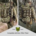 TIDEWE 5500cu Hunting Backpack with Frame and Rain Cover