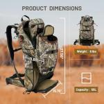 Waterproof Hunting Backpack with Rifle Holder, Camo