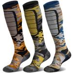 Hylaea Merino Wool Ski Socks - Cold Weather Thermal Knee-high Warm Socks for Snowboarding, Snow, Winter, Hunting, Outdoor Sports, Camo Large