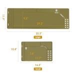 OneTigris Gun Cleaning Mat Rifle Pistol Gun Mat with Magnetic Dots, Non-Slip Oil Resistant Brown (36.0" x11.9")