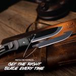 OUTDOOR EDGE 3.5" RazorLite EDC Knife. Pocket Knife with Replaceable Blades and Clip. Perfect For Hunting and Skinning Deer. Gray with 6 Blades