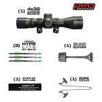 Killer Instinct BOSS 405 Camo Crossbow - 405 FPS Compact Hunting Package with Micro‑Lite Barrel, 4×32 IR Scope & Accessories