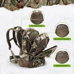 TIDEWE Hunting Backpack with Waterproof Rain Cover, 25L Hunting Pack, Durable Hunting Day Pack for Bow Rifle Gun (Next Camo G2)